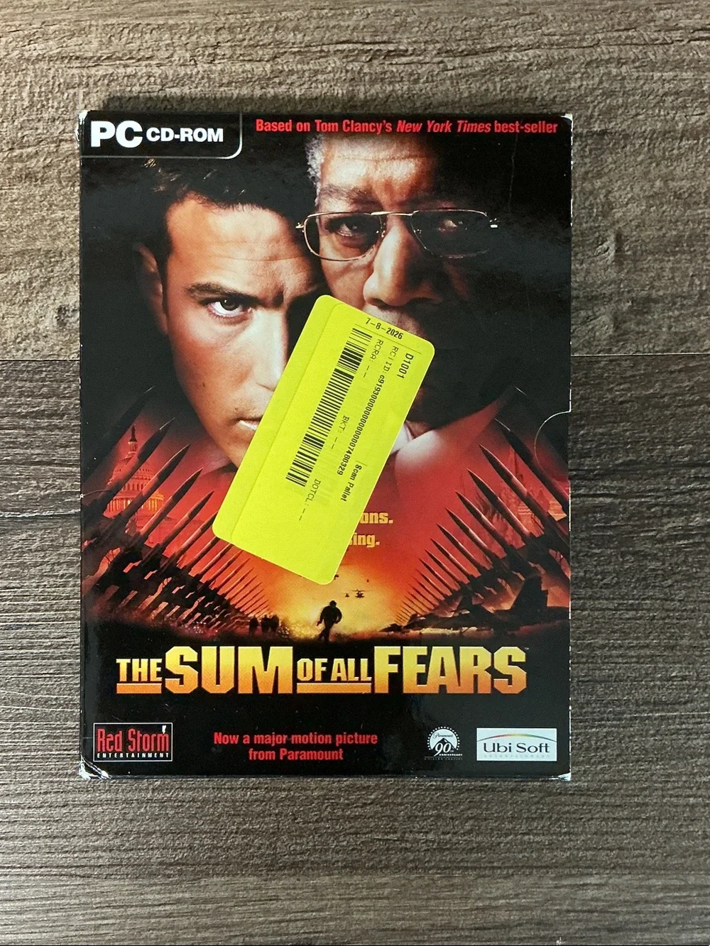 The Sum of All Fears PC Game - Black/Red